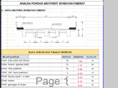 ANALISA PONDASI ABUTMENT JEMBATAN FABERAT