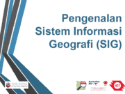 Pengenalan Sistem Informasi Geografi (SIG)