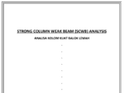 STRONG COLUMN WEAK BEAM (SCWB) ANALYSIS