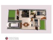 Gambar Rumah Lengkap_Gambar Konsep Rumah Tinggal 1 Lantai Ukuran 6×12 Mater