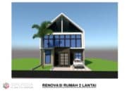 Gambar Rumah Lengkap_ Gambar Konsep Rumah Tinggal 2 Lantai Ukuran 9×15 Mater
