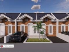 Gambar Rumah Lengkap_Gambar Konsep Rumah Tinggal 1 Lantai Ukuran 10×12 Mater