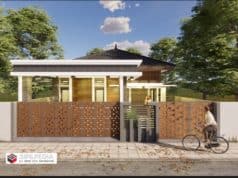 Gambar Rumah Lengkap_Gambar Konsep Rumah Tinggal 1 Lantai Ukuran 10×23 Mater