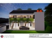 Gambar Rumah Lengkap_Gambar Konsep Rumah Kos 2 Lantai Ukuran 6×14 Meter