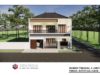 Gambar Rumah Lengkap_Gambar Konsep Rumah Tinggal 2 Lantai Ukuran 12×10 Mater