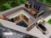 Gambar Rumah Lengkap_Gambar Konsep Rumah Tinggal 2 Lantai Ukuran 9×12 Mater