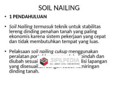 Soil Nailing