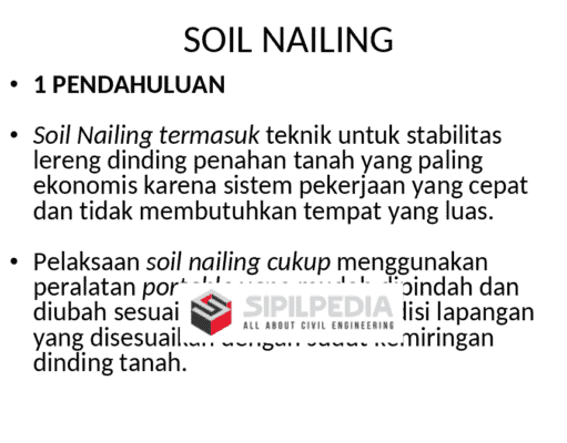 Soil Nailing