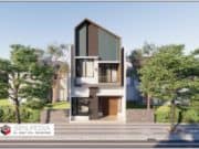 Gambar Rumah Lengkap_Gambar Konsep Rumah Tinggal 2 Lantai Ukuran 6×10 Meter