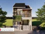 Gambar Rumah Lengkap_Gambar Konsep Rumah Tinggal 2 Lantai Ukuran 6×10 Meter