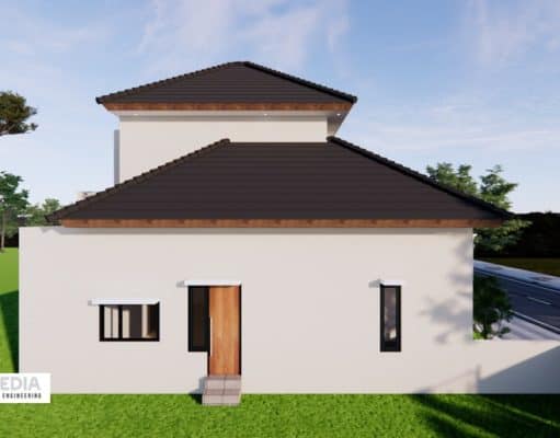 Gambar Rumah Lengkap_Gambar Konsep Rumah Tinggal 2 Lantai Ukuran 9×15 Meter