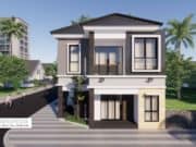 Gambar Rumah Lengkap_Gambar Konsep Rumah Tinggal 2 Lantai Ukuran 7×9 Meter