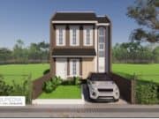 Gambar Rumah Lengkap_RAB dan Gambar Konsep Rumah Tinggal 2 Lantai Ukuran 6×14 Meter
