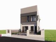 Gambar Rumah Lengkap_Gambar Konsep Rumah Tinggal 2 Lantai Ukuran 11,4×15,9 Meter