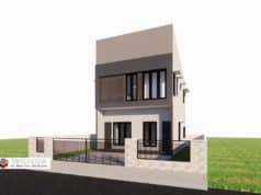 Gambar Rumah Lengkap_Gambar Konsep Rumah Tinggal 2 Lantai Ukuran 11,4×15,9 Meter