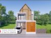 Gambar Rumah Lengkap_Gambar Konsep Rumah Tinggal 2 Lantai Ukuran 7×14 Meter