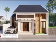 Gambar Rumah Lengkap_Gambar Konsep Rumah Tinggal 1 Lantai Ukuran 10×10 Meter