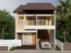 Gambar Rumah Lengkap_RAB dan Gambar Konsep Rumah Tinggal 2 Lantai Ukuran 10×14 Meter