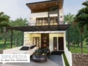 Gambar Rumah Lengkap_RAB dan Gambar Konsep Rumah Tinggal 2 Lantai Ukuran 7×18 Meter