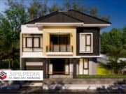Gambar Rumah Lengkap_RAB dan Gambar Konsep Rumah Tinggal 2 Lantai Ukuran 12×15 Meter