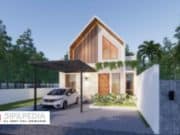 Gambar Rumah Lengkap_Gambar Konsep Rumah Tinggal 1 Lantai Ukuran 7×15 Meter
