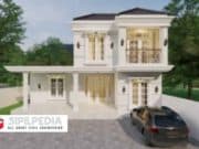 Gambar Rumah Lengkap_Gambar Konsep Rumah Tinggal 2 Lantai Ukuran 7×18 Meter