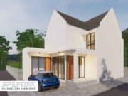 Gambar Rumah Lengkap_Gambar Konsep Rumah Tinggal 2 Lantai Ukuran 6,6×16,5 Meter