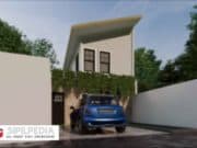 Gambar Rumah Lengkap_Gambar Konsep Rumah Tinggal 2 Lantai Ukuran 6×15 Meter