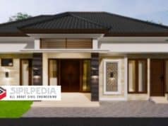 Gambar Rumah Lengkap_Gambar Konsep Rumah Tinggal 2 Lantai Ukuran 12×7,5 Meter