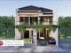 Gambar Rumah Lengkap_Gambar Konsep Rumah Tinggal 2 Lantai Ukuran 10×15 Meter