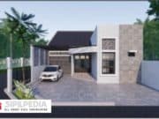 Gambar Rumah Lengkap_RAB dan Gambar Konsep Rumah Tinggal 1 Lantai Ukuran 10×20 Meter