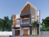 Gambar Rumah Lengkap_Gambar Konsep Rumah Tinggal 2 Lantai Ukuran 10×14 Meter