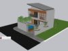 Gambar Rumah Lengkap_RAB dan Gambar Konsep Rumah Tinggal 2 Lantai Ukuran 8×10 Meter