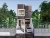 Gambar Rumah Lengkap_Gambar Konsep Rumah Tinggal 3 Lantai Ukuran 5×15 Meter