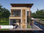 Gambar Rumah Lengkap_RAB dan Gambar Konsep Rumah Tinggal 2 Lantai Ukuran 11×13 Meter