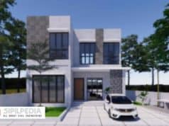 Gambar Rumah Lengkap_Gambar Konsep Rumah Tinggal 2 Lantai Ukuran 11×18 Meter