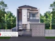 Gambar Rumah Lengkap_RAB dan Gambar Konsep Rumah Tinggal 2 Lantai Ukuran 8×15 Meter