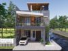 Gambar Rumah Lengkap_RAB dan Gambar Konsep Rumah Tinggal 2 Lantai + Rooftop Ukuran 8×12 Meter