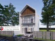 Gambar Rumah Lengkap_RAB dan Gambar Konsep Rumah Tinggal 2 Lantai Ukuran 6×12 Meter