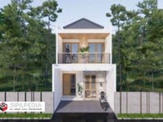 Gambar Rumah Lengkap_RAB dan Gambar Konsep Rumah Tinggal 2 Lantai Ukuran 5×12 Meter
