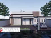 Gambar Rumah Lengkap_RAB dan Gambar Konsep Rumah Tinggal 1 Lantai Ukuran 14×25 Meter