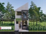 Gambar Rumah Lengkap_RAB dan Gambar Konsep Rumah Tinggal 2 Lantai Ukuran 5×12 Meter