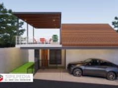 Gambar Rumah Lengkap_RAB dan Gambar Konsep Rumah Tinggal 3 Lantai Ukuran 14×14 Meter