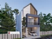 Gambar Rumah Lengkap_RAB dan Gambar Konsep Rumah Tinggal 2 Lantai Ukuran 7×13 Meter