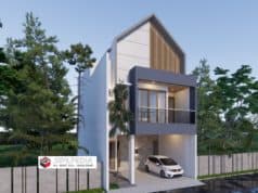 Gambar Rumah Lengkap_RAB dan Gambar Konsep Rumah Tinggal 2 Lantai Ukuran 7×13 Meter