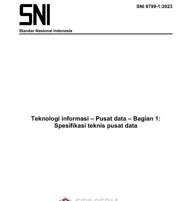 SNI 8799-12023 Spesifikasi Teknis Pusat Data