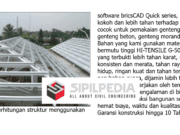 Design dan Perhitungan Struktur Menggunakan Software BricsCAD Quick Series