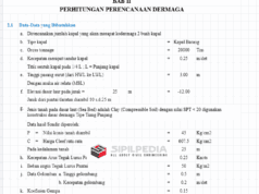 Perhitungan Perencanaan Dermaga