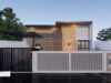 Gambar Rumah Lengkap_Gambar Konsep Rumah Tinggal 1 Lantai Ukuran 10×25 Meter