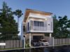 Gambar Rumah Lengkap_Gambar Konsep Rumah Tinggal 2 Lantai Ukuran 7,5×20 Meter